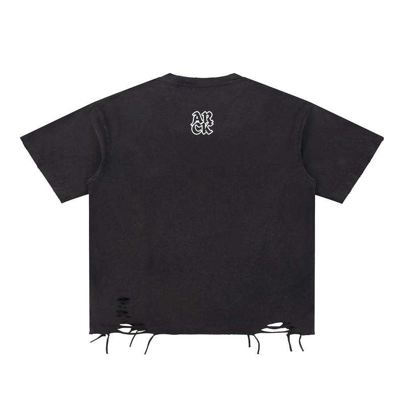 Negative Dog Mentality Ripped Shirt