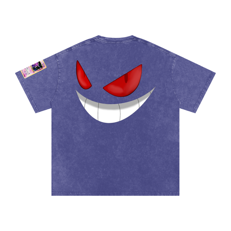 Custom Gengar Snow Washed Tee