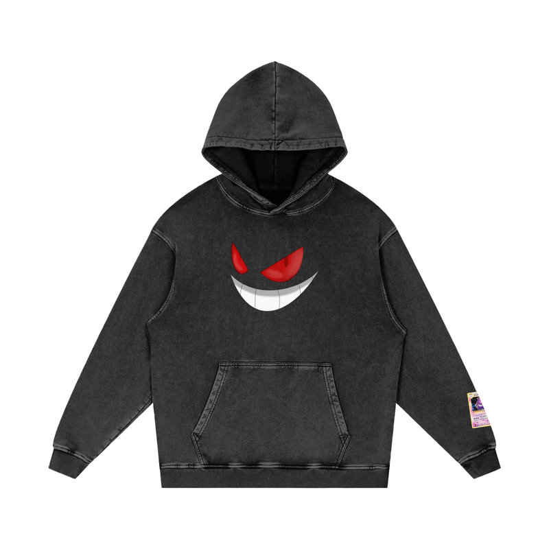 Custom Gengar Snow Washed Hoodie