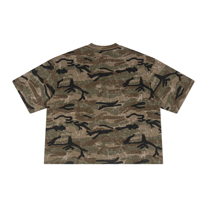 Mac 10 Camo Print Graphic T-Shirt