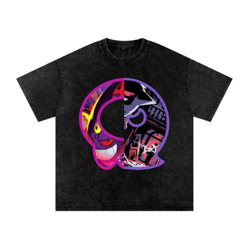 Custom Ghost & Poison Snow Washed T