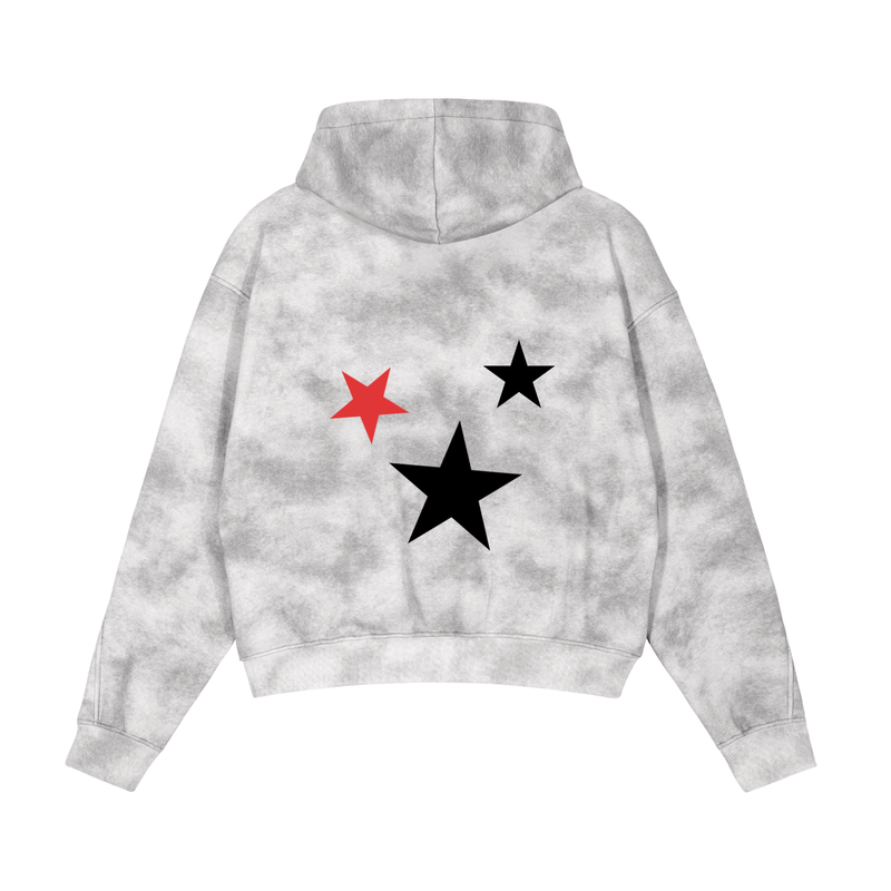 Arock Seeing Stars Washed Zip-Up Fleece Hoodie