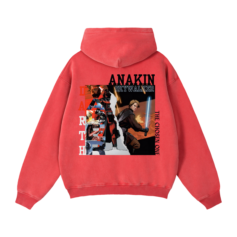 Custom Anakin Dark Side Zip-Up Hoodie