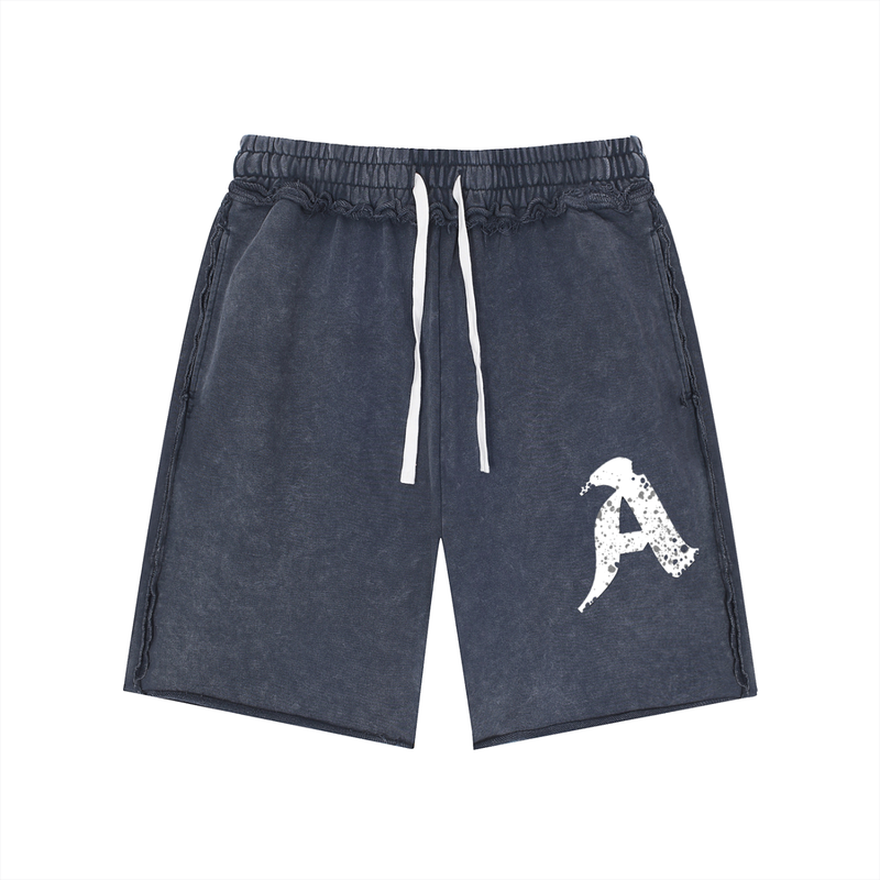 Graffiti Mineral Wash Shorts