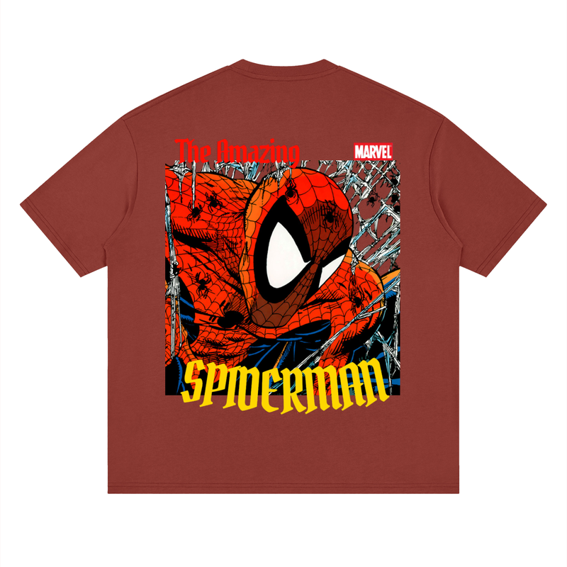 Custom Spiderman Loose Fit Graphic Tee