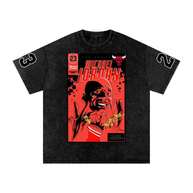 Jordan Comic Snow Washed Graphic Tee