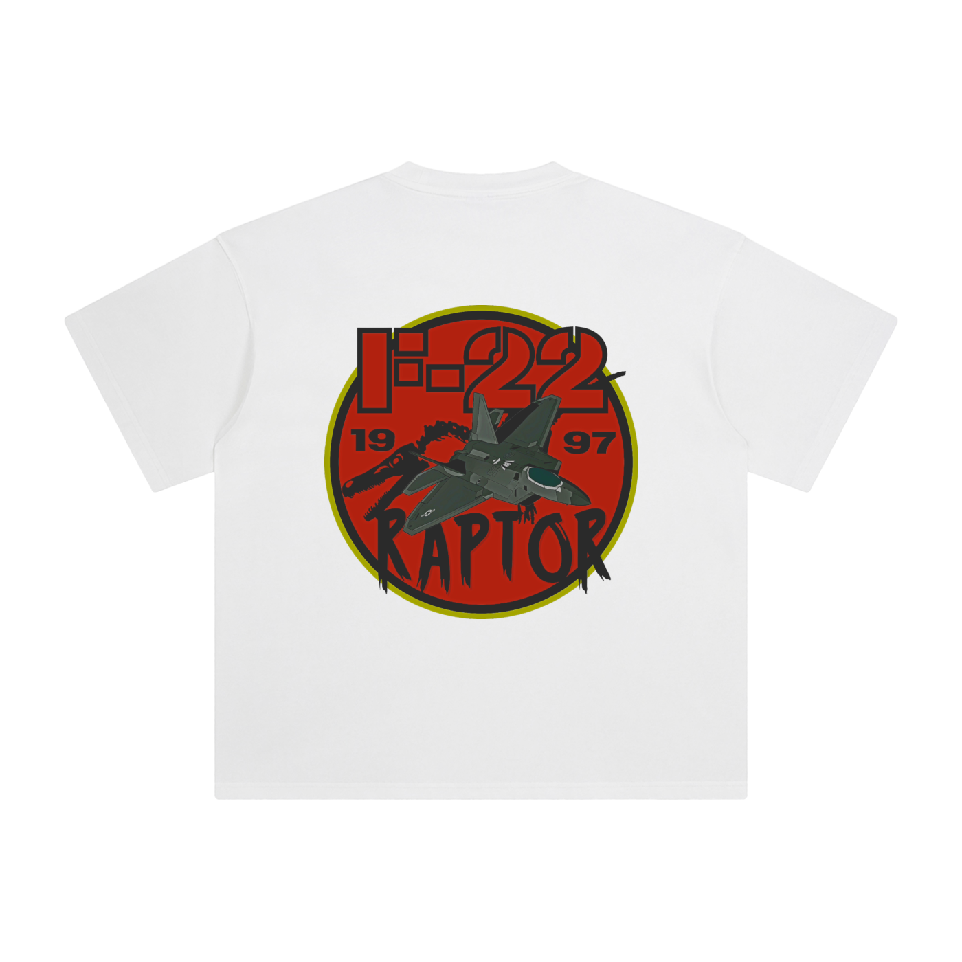 Jurassic F-22 Raptor Enzyme Washed T-Shirt