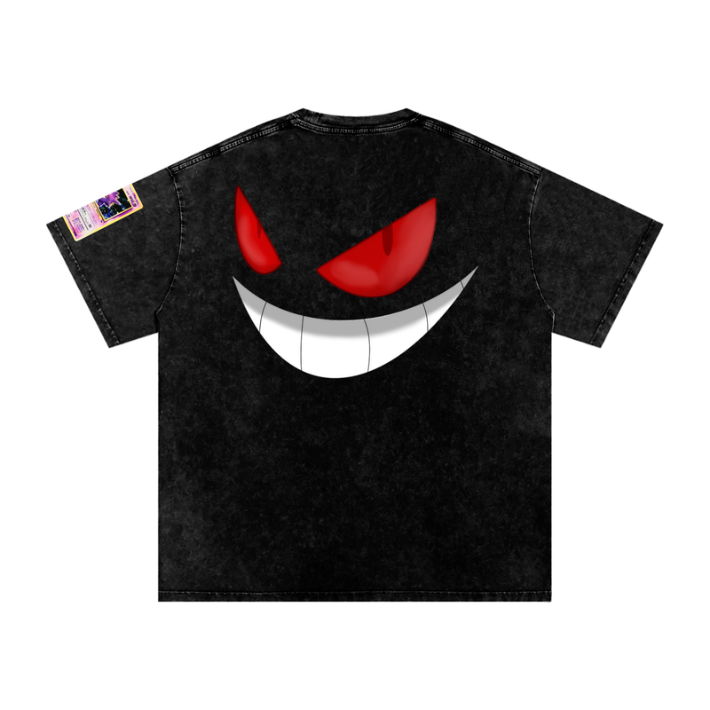 Custom Gengar Snow Washed Tee