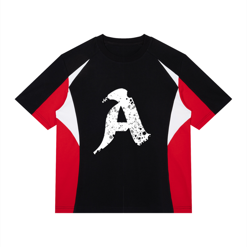Graffiti Color Block T-Shirt