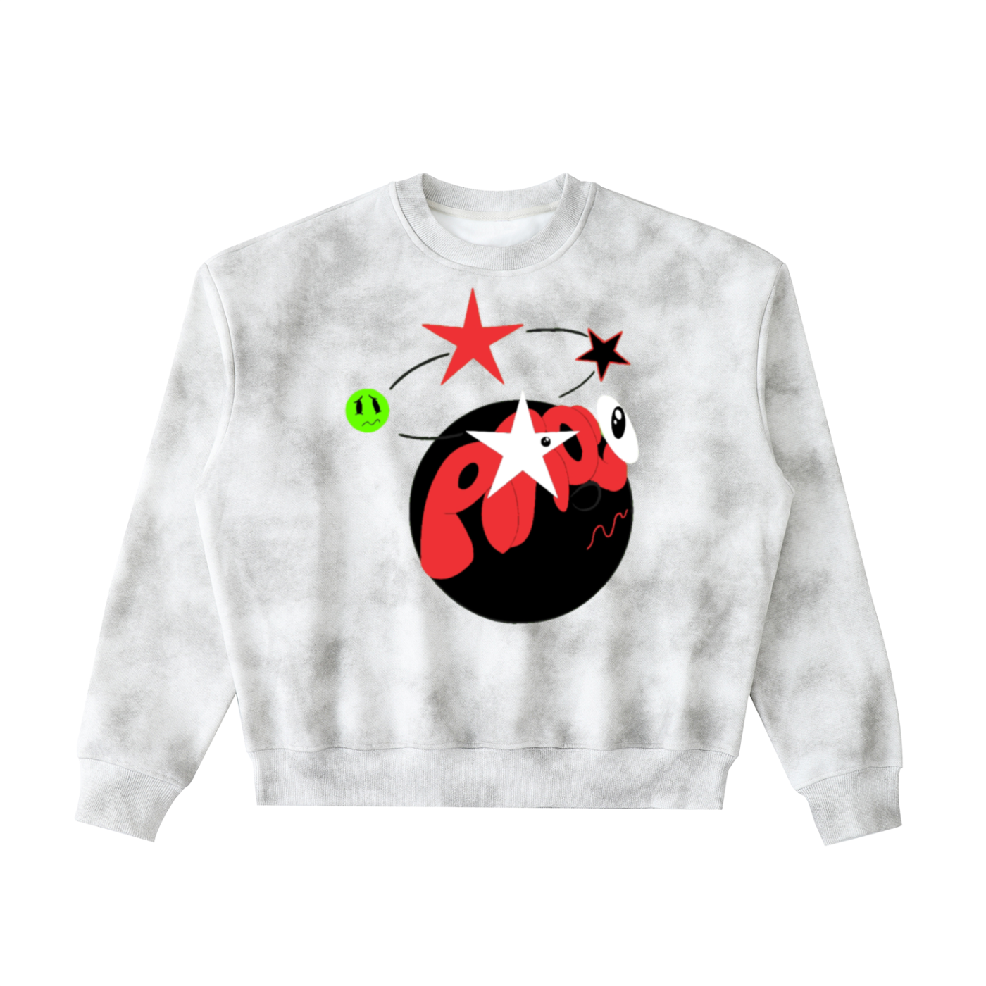 Arock Seeing Stars Washed Fleeced Sweatshirt
