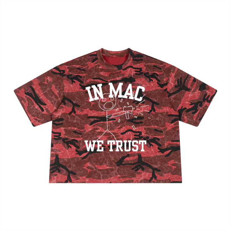 Mac 10 Camo Print Graphic T-Shirt