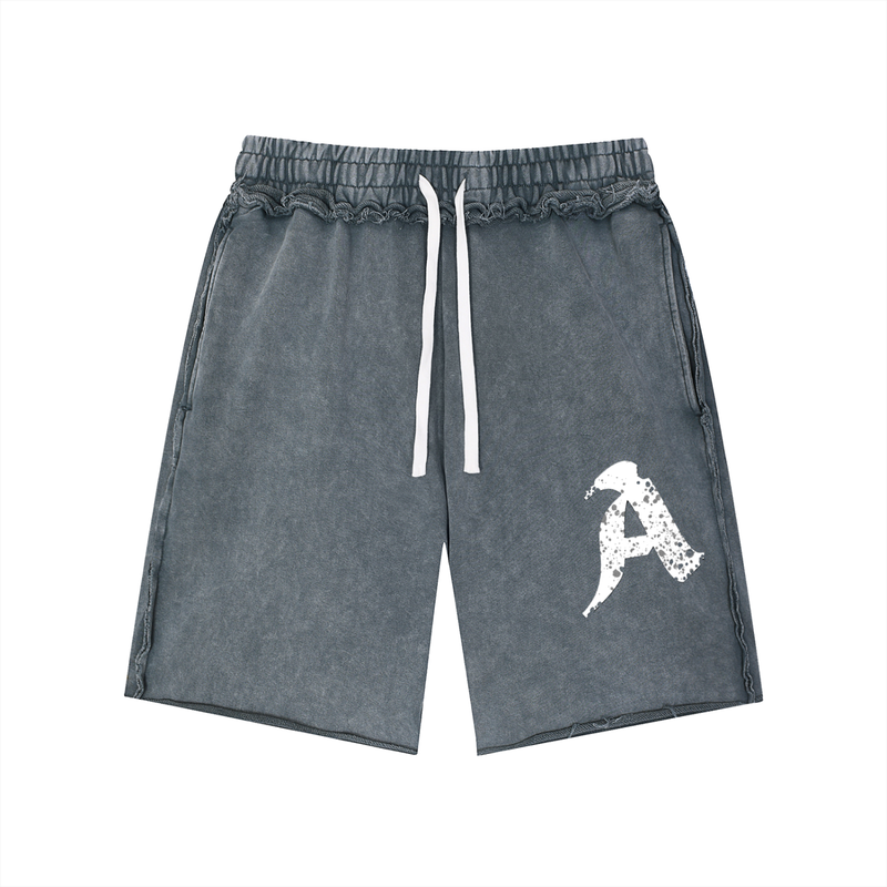 Graffiti Mineral Wash Shorts