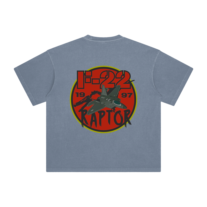 Jurassic F-22 Raptor Enzyme Washed T-Shirt